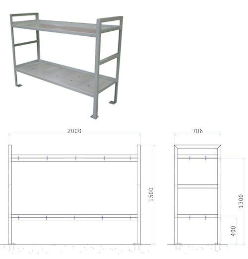 CSL0514 Double Prison Cell Bunk Bed