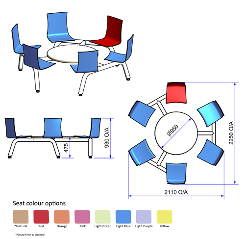 CSL0534 Visits table & chairs
