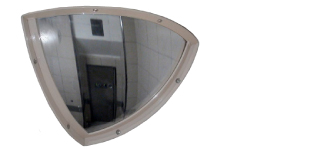 CSL1203 Framed 90º Domed Polycarbonate Mirror
