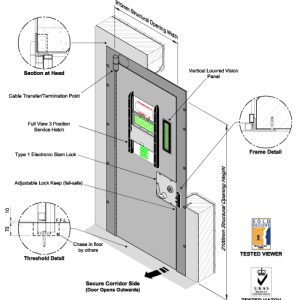 CSL0102 Cell Door - Electric Locking (CEL)