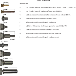 CSL1471 Nib Screws